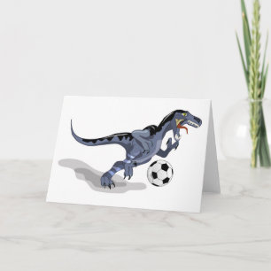 Illustration av en Raptor Dinosaur-spelare. Kort