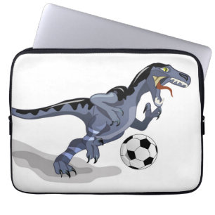 Illustration av en Raptor Dinosaur-spelare. Laptop Fodral