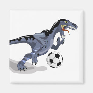 Illustration av en Raptor Dinosaur-spelare. Magnet
