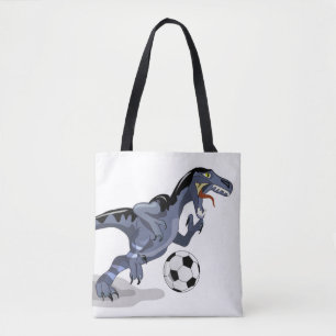 Illustration av en Raptor Dinosaur-spelare. Tygkasse
