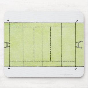 Illustration av en rugbygrad musmatta