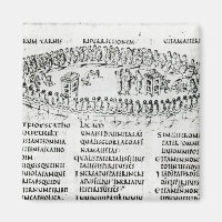 Illustration av en scen från en av Psalms