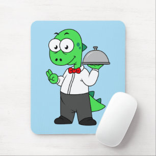 Illustration av en Servitör för livsmedel av typen Musmatta