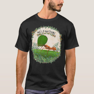 Illustration av en skärande Ant i löv T Shirt