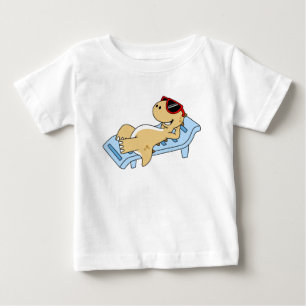 Illustration av en solbadande Tyrannosaurus Rex. T Shirt