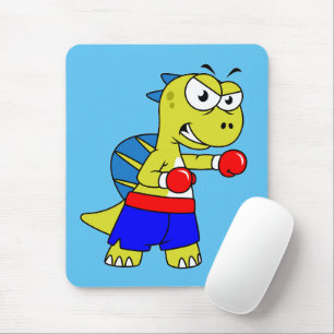 Illustration av en spinosaurus Boxing. Musmatta