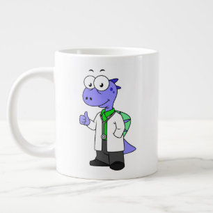 Illustration av en spinosaurus Doktor. Jumbo Mugg