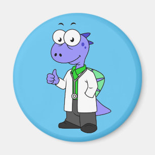 Illustration av en spinosaurus Doktor. Magnet