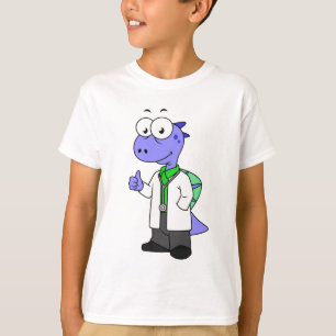 Illustration av en spinosaurus Doktor. T Shirt