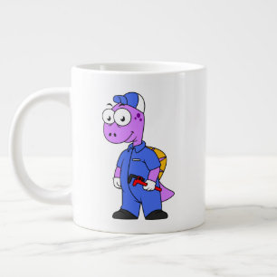 Illustration av en spinosaurusplommon. jumbo mugg
