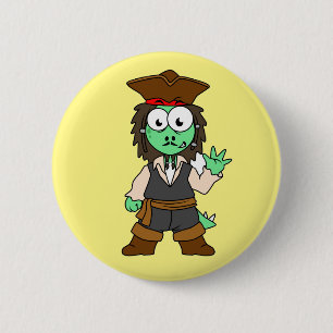 Illustration av en Stegosaurus Pirat, Jack Sparrow Knapp
