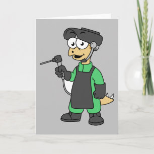 Illustration av en Stegosaurus Welder. Kort