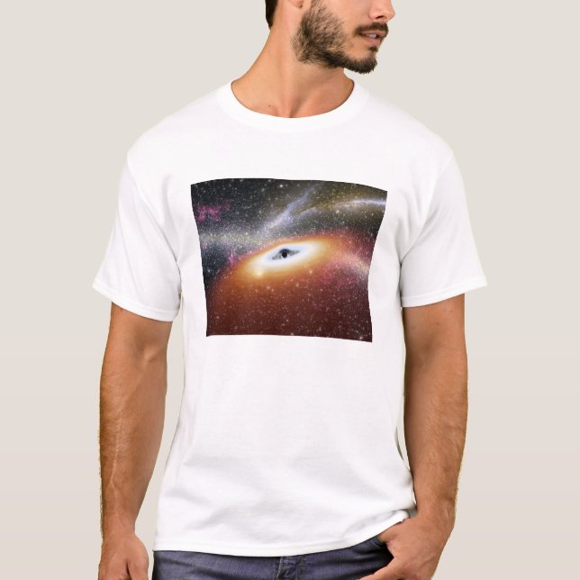 Illustration av en supermassiv svart hål t shirt (Framsida)