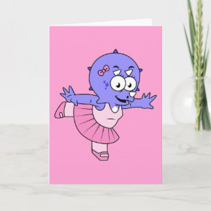 Illustration av en Triceratops Ballet Dancer. Kort