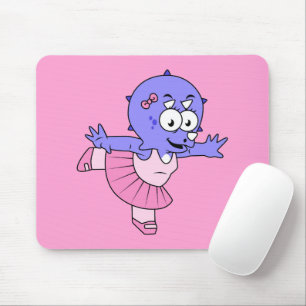 Illustration av en Triceratops Ballet Dancer. Musmatta