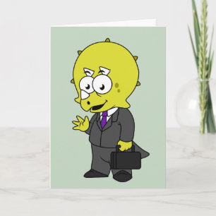 Illustration av en Triceratops Business. Kort