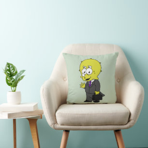 Illustration av en Triceratops Business. Kudde