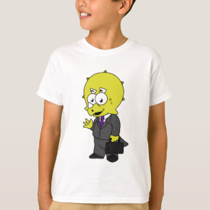 Illustration av en Triceratops Business. T Shirt