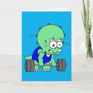 Illustration av en triceratops lyktvikt. kort