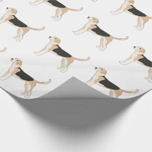 Illustration av engelska Foxhound Hund aveln Presentpapper