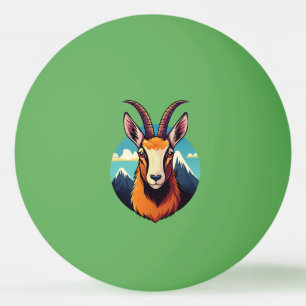 Illustration av ett gems huvud pingisboll