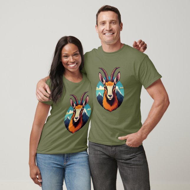Illustration av ett gems huvud t shirt (Unisex)