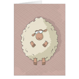 Illustration av ett gulligt och roligt jätte- få hälsningskort
