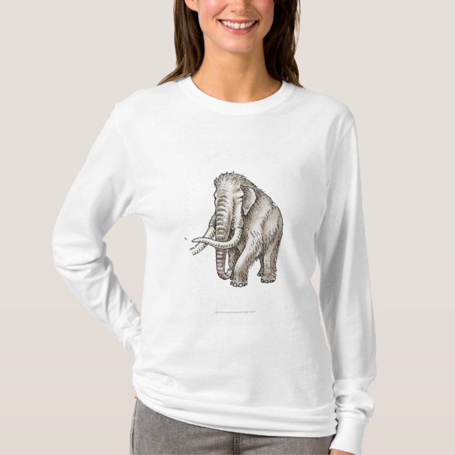 Illustration av ett kolossalt t-shirt (Framsida)