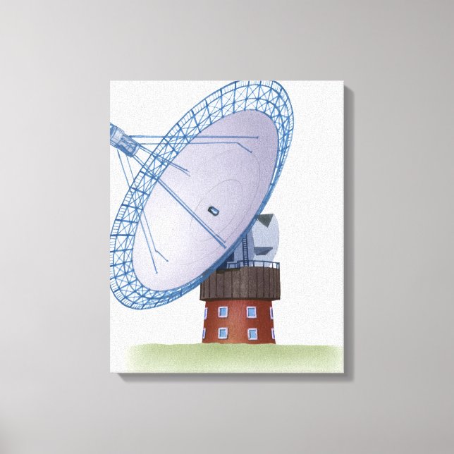 Illustration av ett radiotelegrafi canvastryck (Framsida)