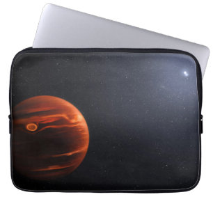 Illustration av exoplanet VHS 1256 B och dess stjä Laptop Fodral
