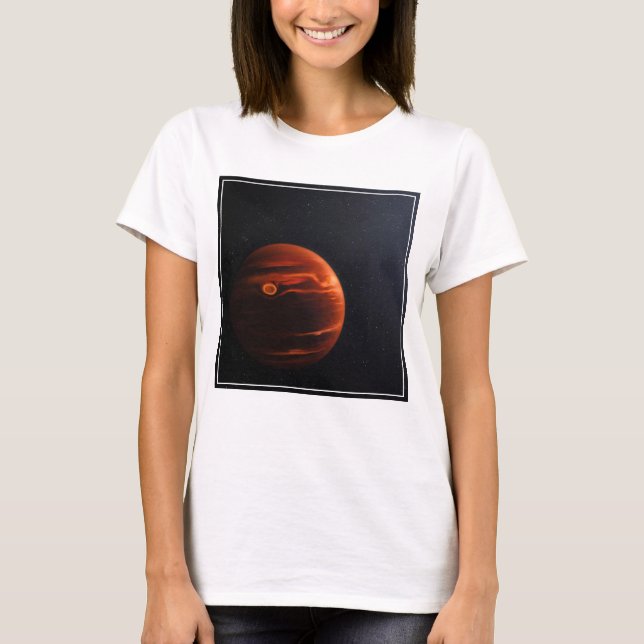 Illustration av exoplanet VHS 1256 B och dess stjä T Shirt (Framsida)