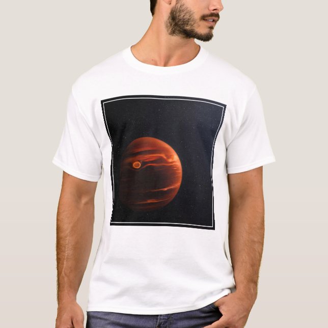 Illustration av exoplanet VHS 1256 B och dess stjä T Shirt (Framsida)