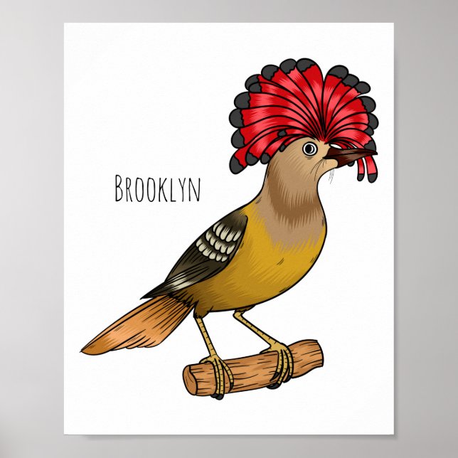 illustration av fågelfåglarnas tecknad för royal poster (Framsidan)