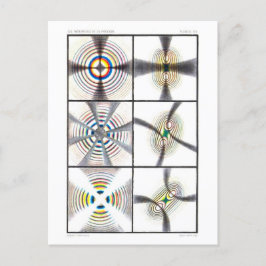 Illustration av Färgad Ringar Vykort