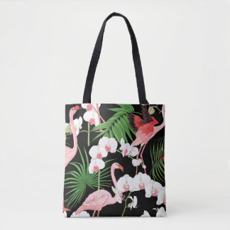 Illustration av Färgaden för tropiska växter Tygkasse