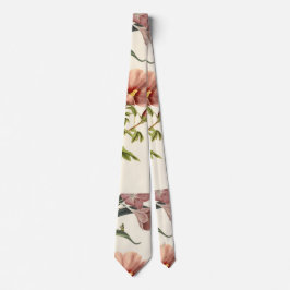 Illustration av färgglada blommor slips