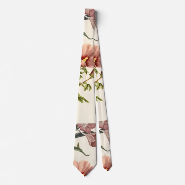 Illustration av färgglada blommor slips (Framsida)