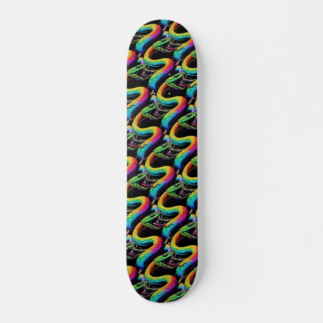 Illustration av färglös ögonblicksbild mini skateboard bräda 18,5 cm (Framsida)