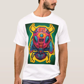 Illustration av fästmärken t shirt