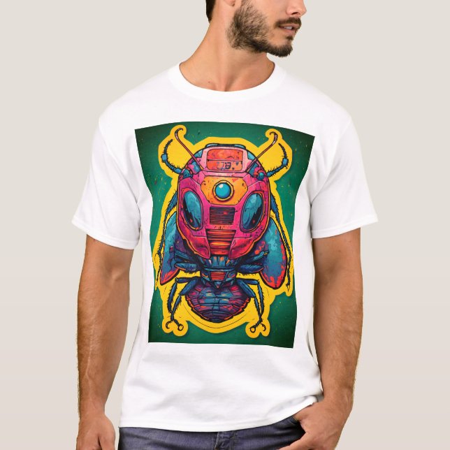 Illustration av fästmärken t shirt (Framsida)