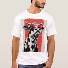 Illustration av feta käglor med röda solglasögon t shirt
