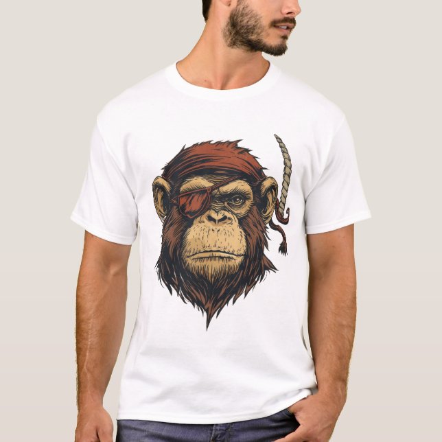 Illustration av fetstil i Pirat T Shirt (Framsida)