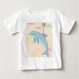 Illustration av flygande delfin som levererar brev t shirt