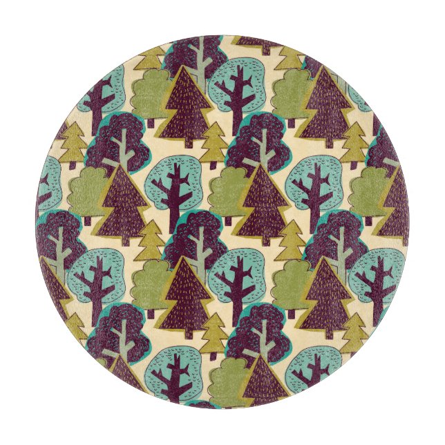 Illustration av Forest Färg Doodle Träd (Framsidan)