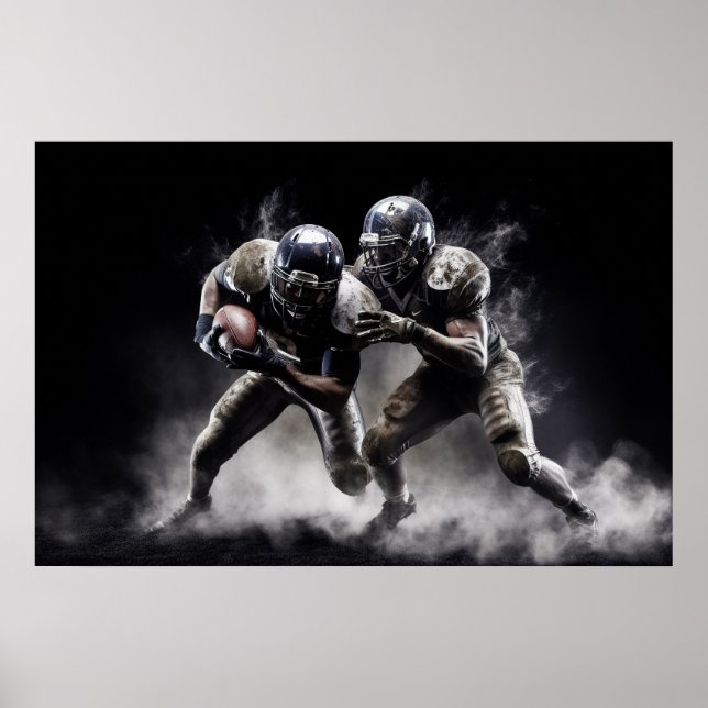 Illustration av fotbollsspelare poster (Framsidan)