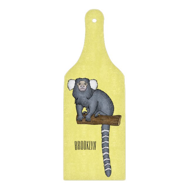 Illustration av gemensam marmoset tecknad (Framsidan)