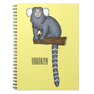 Illustration av gemensam marmoset tecknad anteckningsbok
