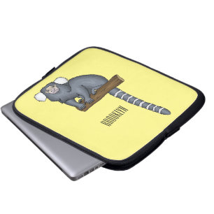 Illustration av gemensam marmoset tecknad laptop fodral