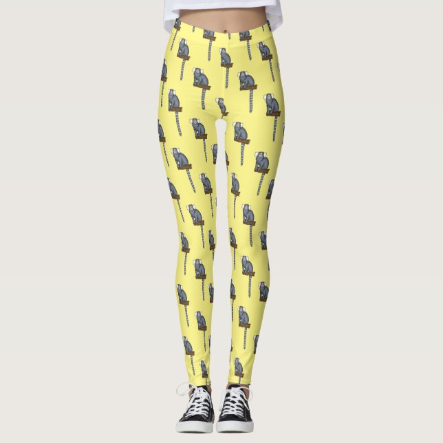 Illustration av gemensam marmoset tecknad leggings (Framsida)