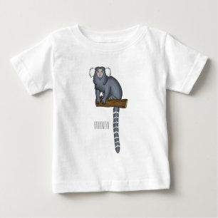 Illustration av gemensam marmoset tecknad t shirt